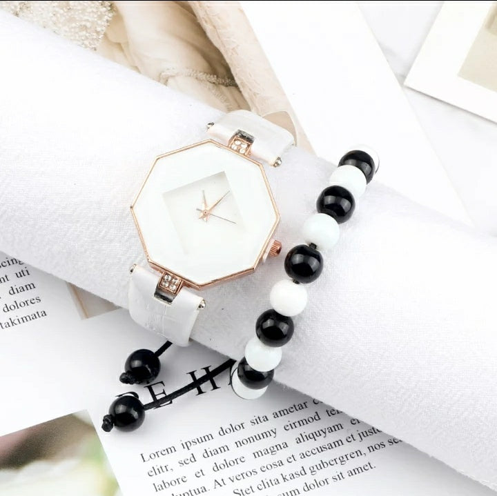 Elegant Octagon Wrist Watch